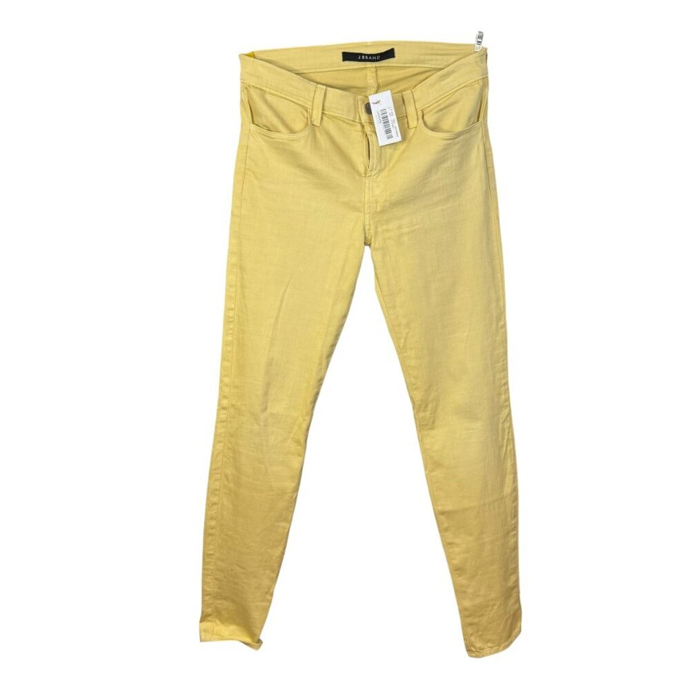 J Brand Skinny Jeans in Pale Yellow – NWT Size 28